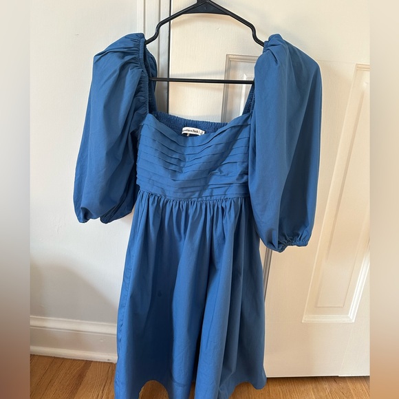 Abercrombie Emerson Poplin Puff Sleeve mini dress - Picture 5 of 5